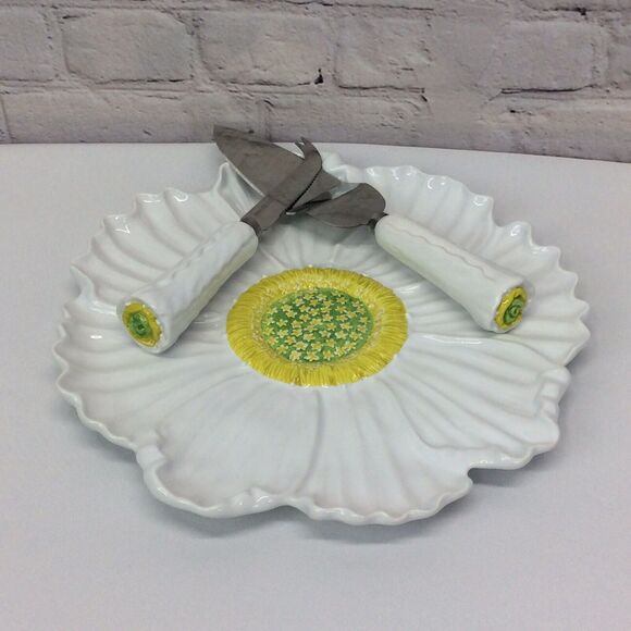 Nanette Vacher For Ambiance Collection “Cosmos” 3 Pc Cake / Cheese Plate Server - Picture 1 of 10